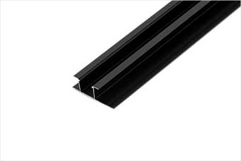 东营航空纤维墙咔铝合金带灯中条（哑黑氧化）