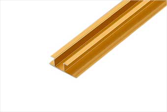 东营航空纤维墙咔铝合金带灯中条（钛金氧化）